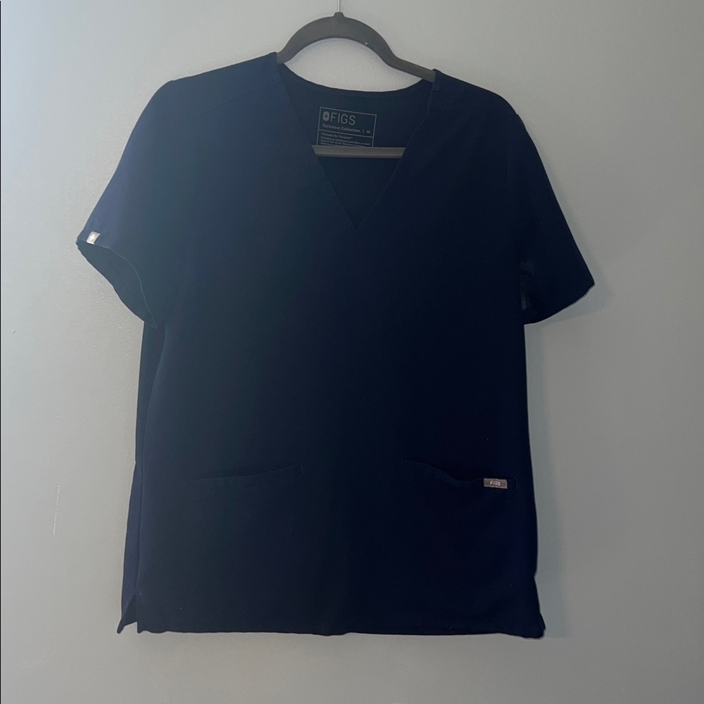 Figs navy Blue Technical Scrub Top